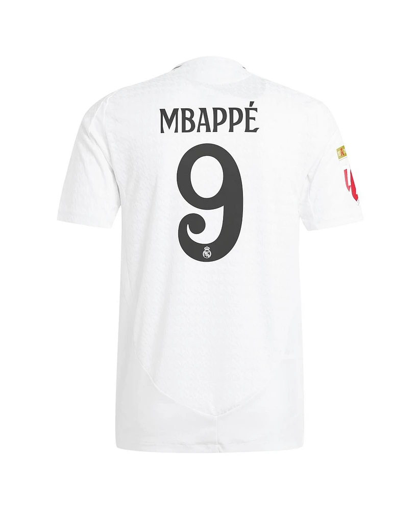 Adidas Men's Kylian Mbappe White Real Madrid 2024/25 Home Authentic Player Jersey