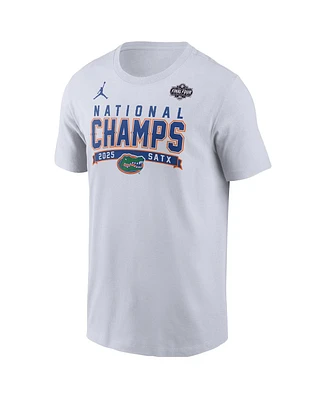 Jordan Men's White Florida Gators 2025 Ncaa Men's Basketball National Champions T-Shirt