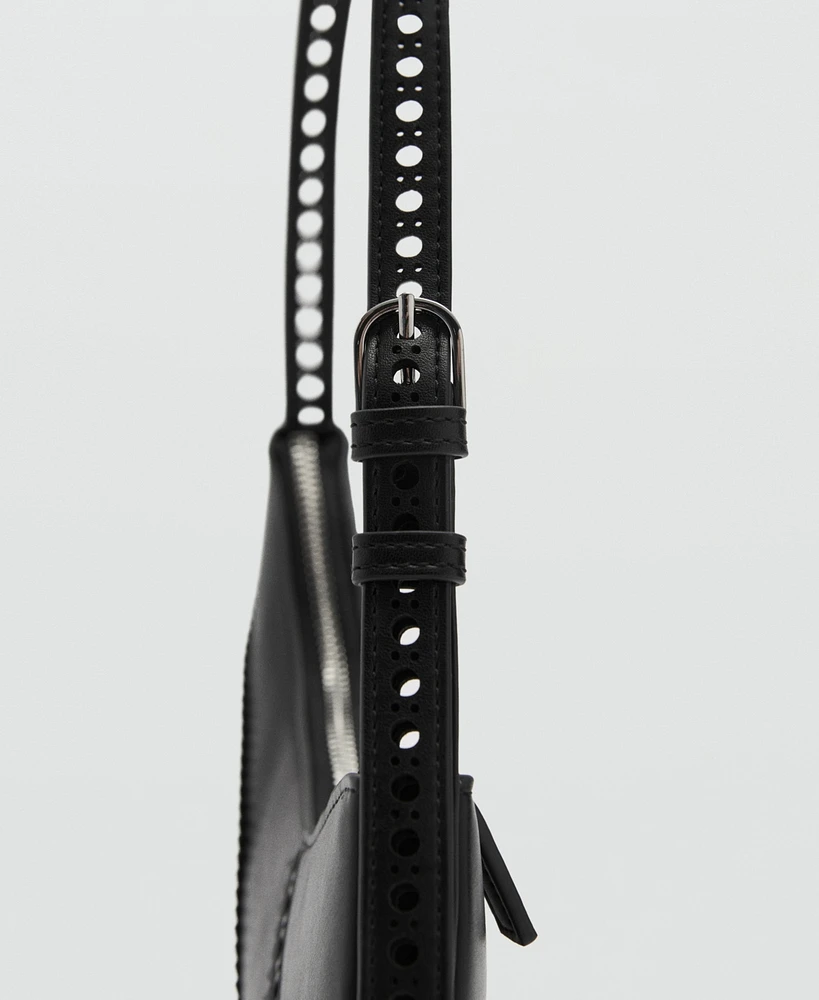 Mango Women's Die-Cut Shoulder Bag