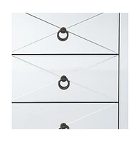 End Table with Three Drawers for Living Room or Bedroom Storage