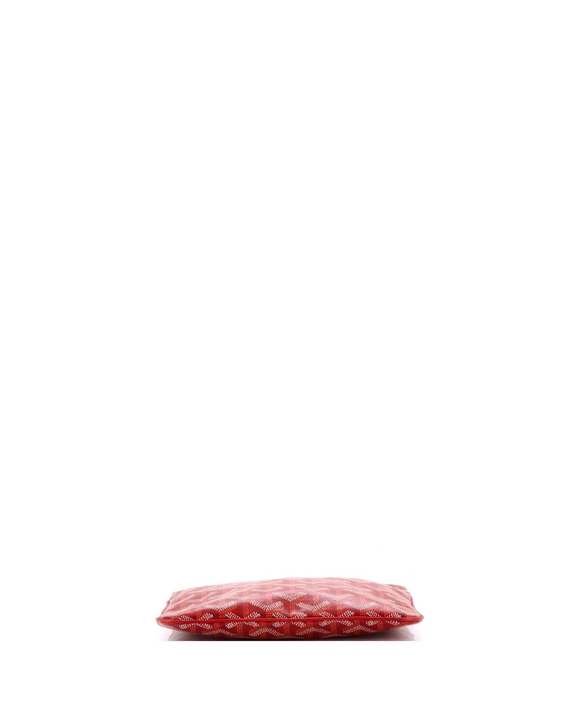 Pre-Owned Goyard Pm Senat Zip Pouch Coated Canvas