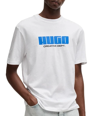 Hugo by Boss Men's Creative Department Logo Graphic Jersey T-Shirt