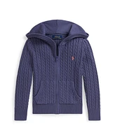Polo Ralph Lauren Toddler and Little Girls Mini Cable Full Zip Hoodie
