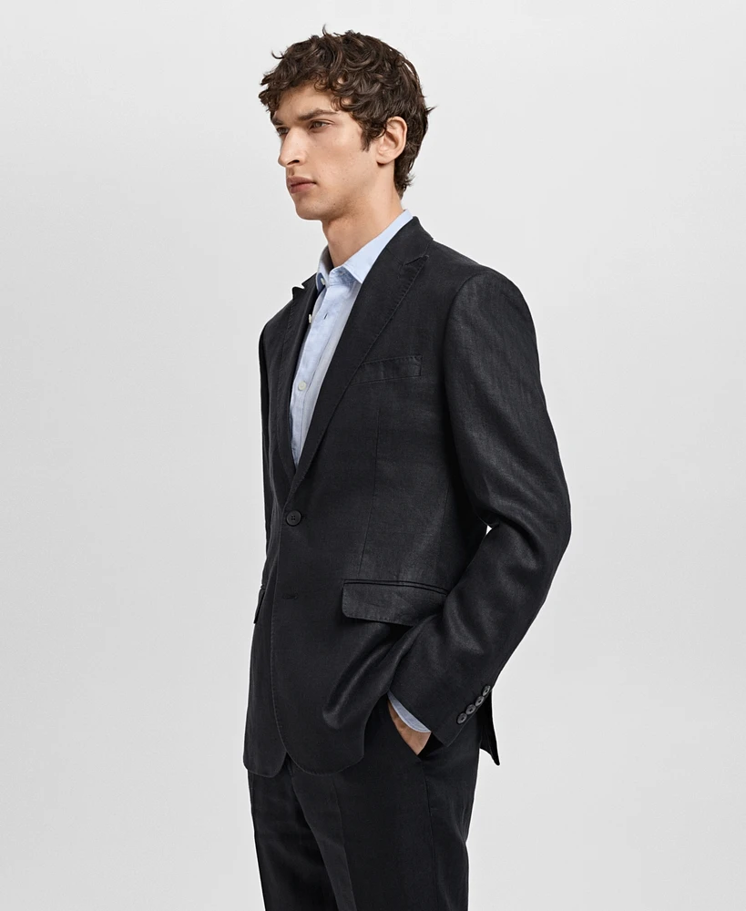 Mango Men's Linen Slim-Fit Amalfi Suit Blazer