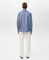 Mango Men's Cotton Slim-Fit Shirt