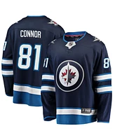Fanatics Men's Kyle Connor Navy Winnipeg Jets Breakaway Replica Jersey