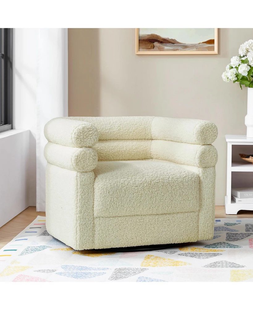 Donat Modern Swivel Barrel Chair