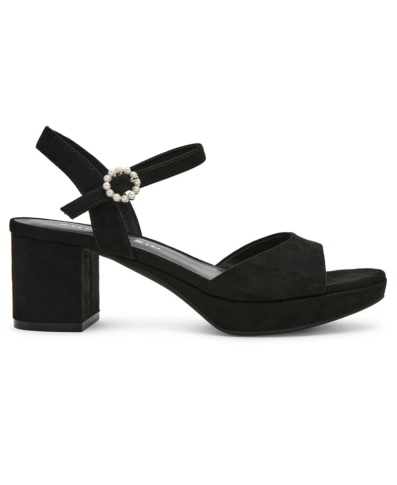 Anne Klein Women's Piper Platform Block Heel Dress Sandals