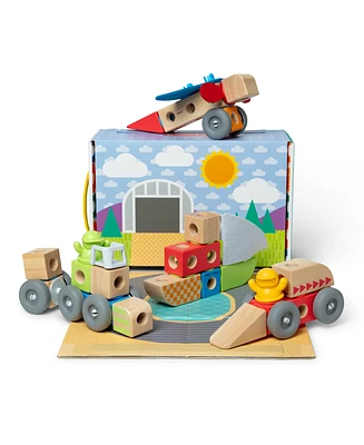 Melissa and Doug Blockables Vehicles Playset