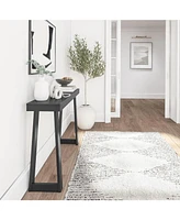 Plank+Beam Solid Wood Console Table, 46.25 Inch, Sofa Table, Narrow Entryway Table for Hallway, Behind The Couch, Living Room, Foyer, Easy Assembly