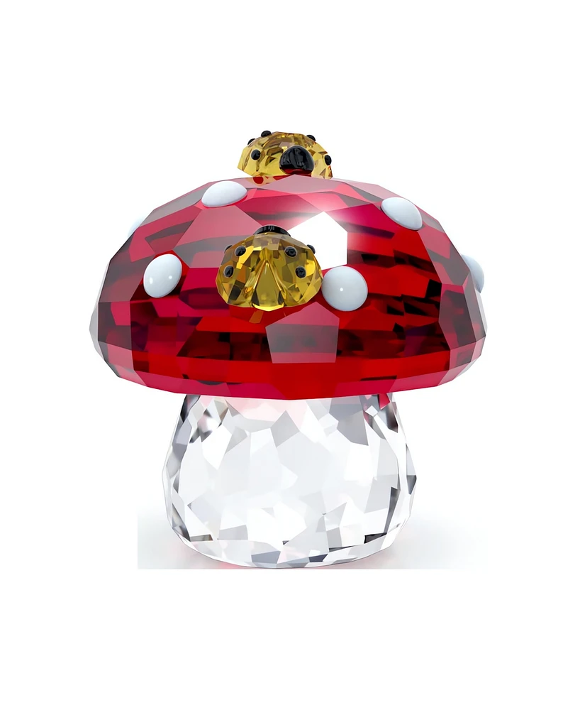 Swarovski Idyllia Mushroom and Ladybugs Figurine