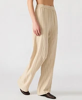 Steve Madden Women's Venetia Striped Pull-On Pants