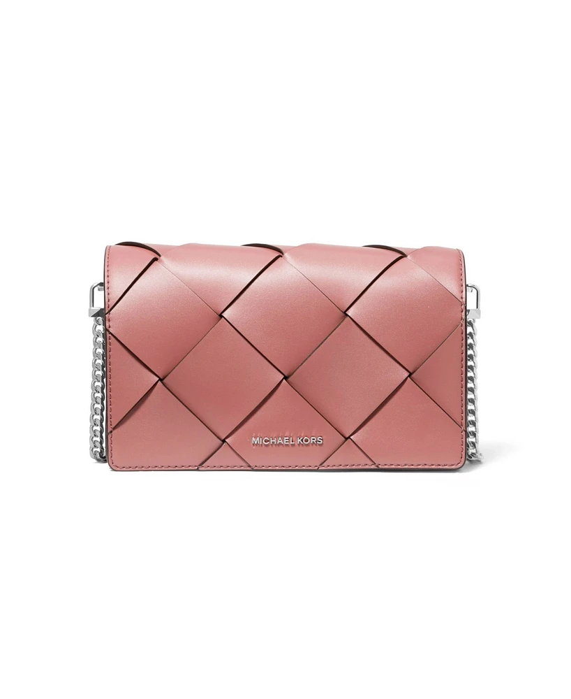 Michael Kors Jet Set Small Flap Chain Leather Crossbody