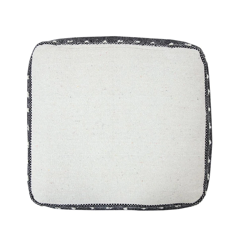 Cotton Ottoman for Living Room Footrest and Cozy Home Accent