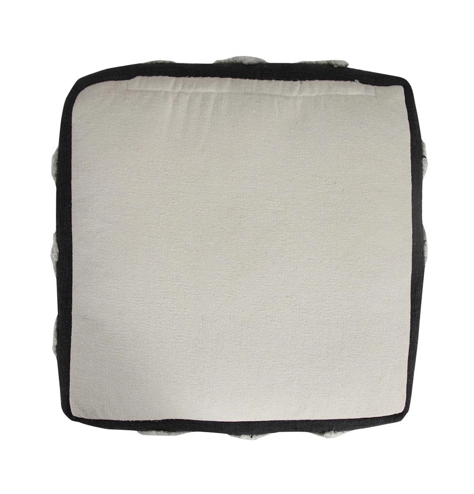 Modern Cotton Ottoman for Home Furniture and Lounge Spaces