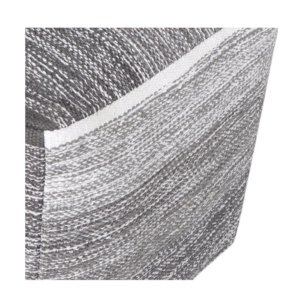Upholstered Cotton Ottoman for Footrest and Stylish Home Accent