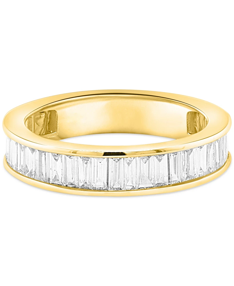 Forever Grown Diamonds Lab Diamond Baguette Band (1 ct. t.w.) Sterling Silver or 14k Gold-Plated
