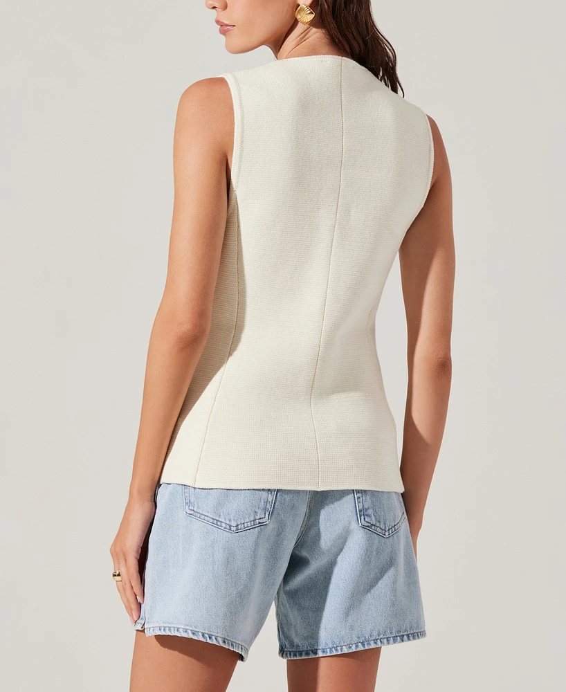 Astr the Label Women's Jayce Cotton Sweater Vest