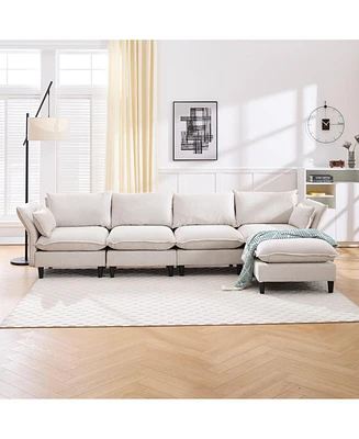 Modular Sectional Sofa, L Shaped Couch Set for Living Room