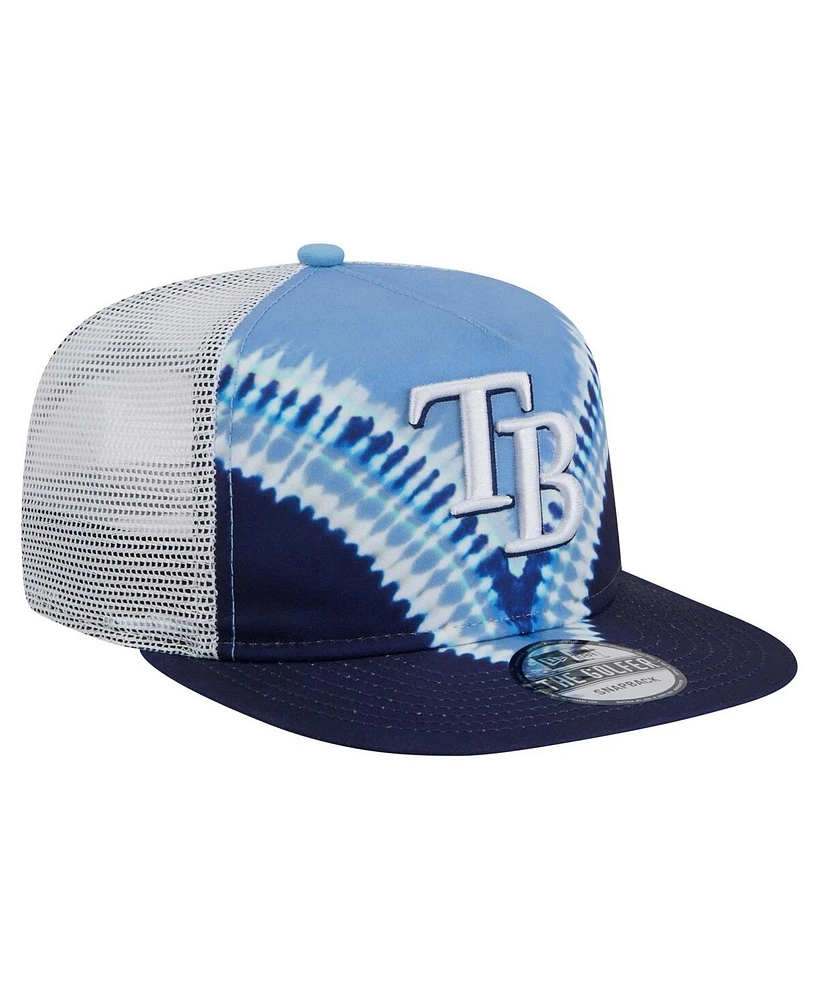 New Era Men's Tampa Bay Rays Tie-Dye Golfer Trucker Adjustable Hat