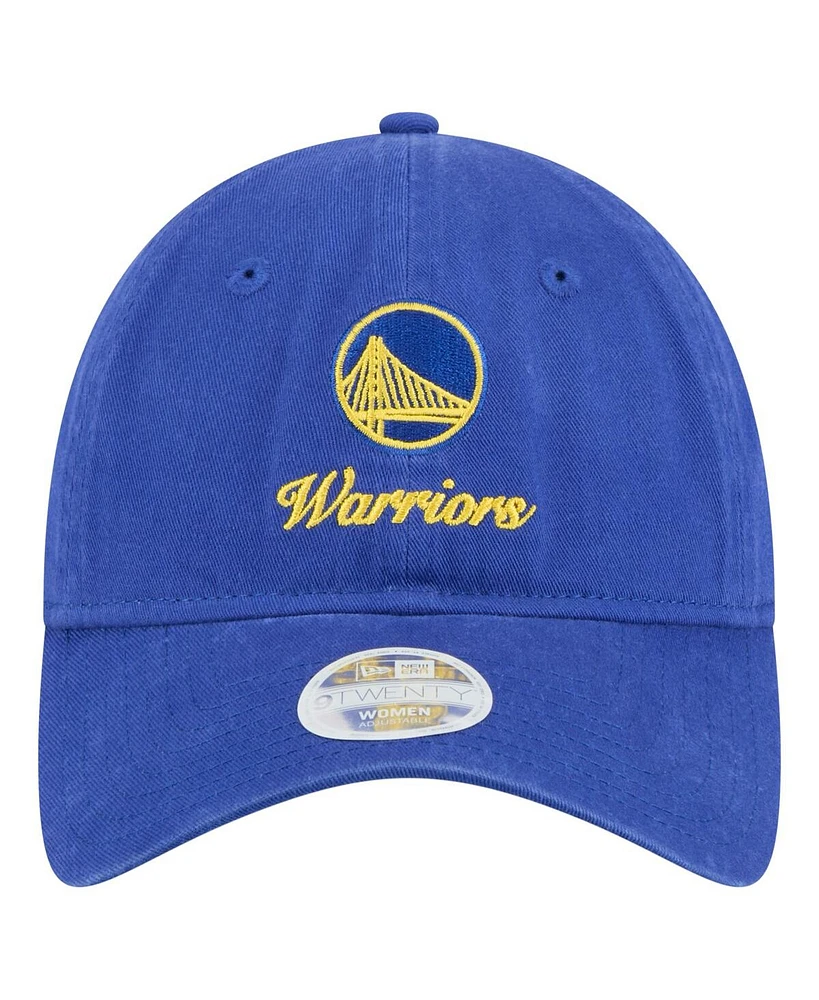 New Era Women's Royal Golden State Warriors Gameday Preppy 9TWENTY Adjustable Hat