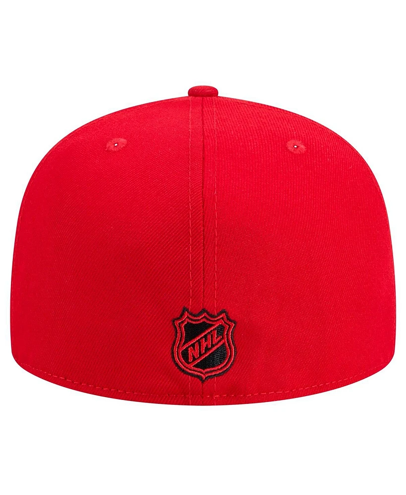 New Era Men's Red Carolina Hurricanes Core 59FIFTY Fitted Hat