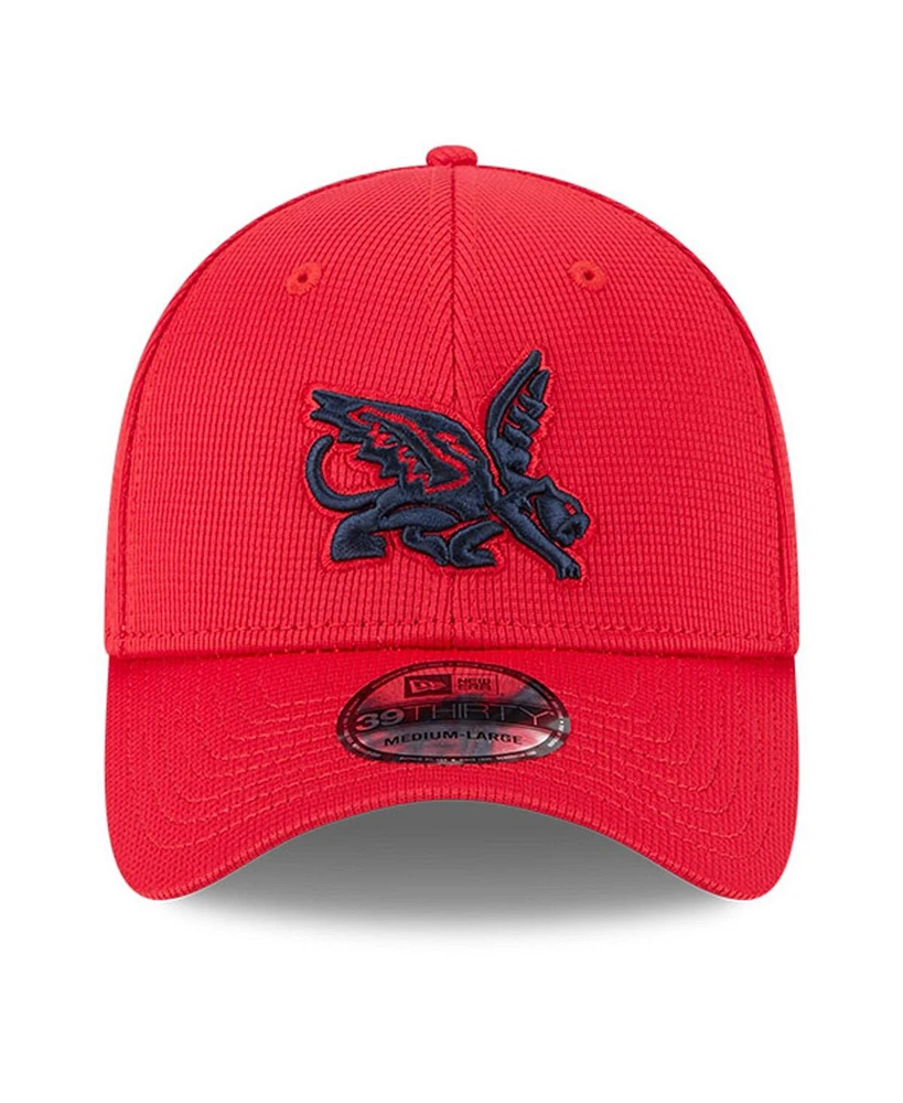 New Era Men's Red Texas Rangers City Connect Batting Practice 39THIRTY Flex Hat