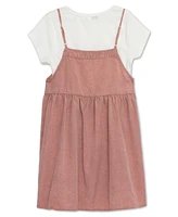 Speechless Big Girls 2-Piece Layered Dress and Short Sleeve T-Shirt Set