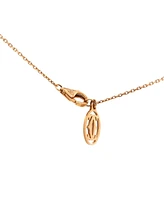 Pre-Owned Cartier Cross Pendant Necklace 18K Rose Gold with Pink Sapphires
