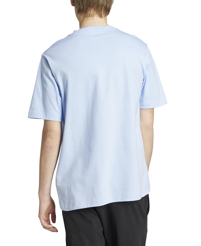 adidas Men's Slide Regular-Fit Embroidered Graphic Pocket T-Shirt