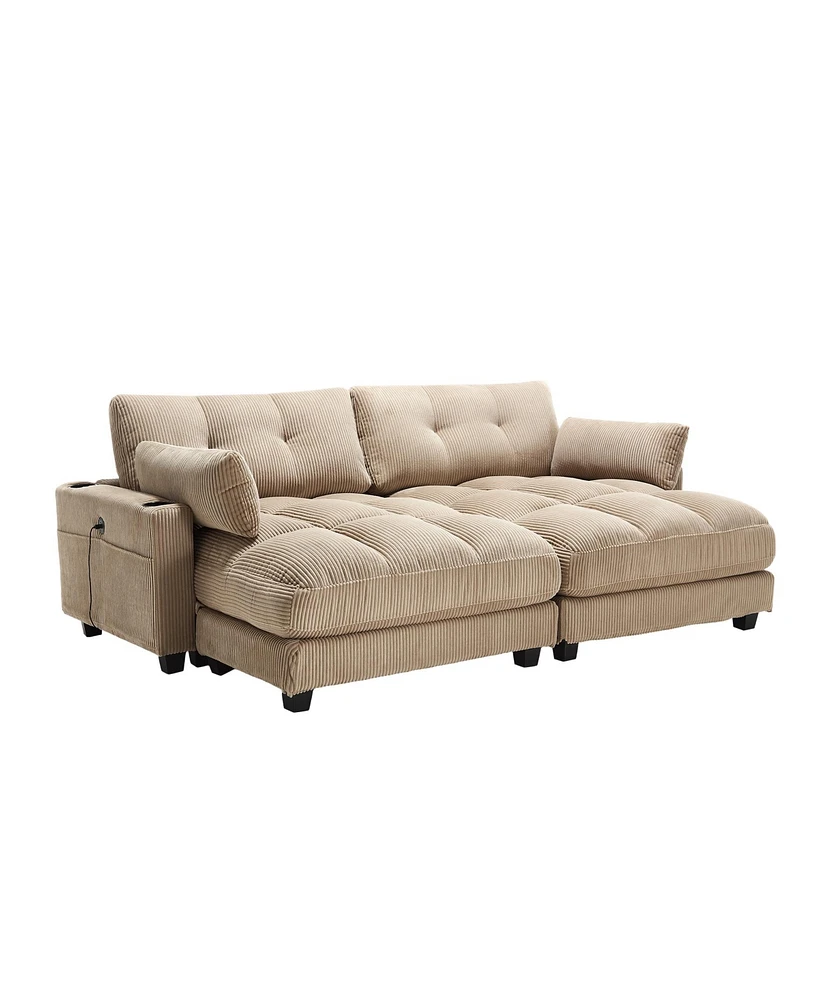 Sleeper Sofa Couch Bed,Oversized Chaise Lounge Chair Cozy Cloud Couch