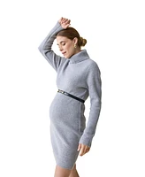 Ingrid + Isabel Maternity Turtle Neck Sweater Dress