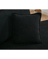 Black Lamb Velvet Folding Sleeper Sofa Bed