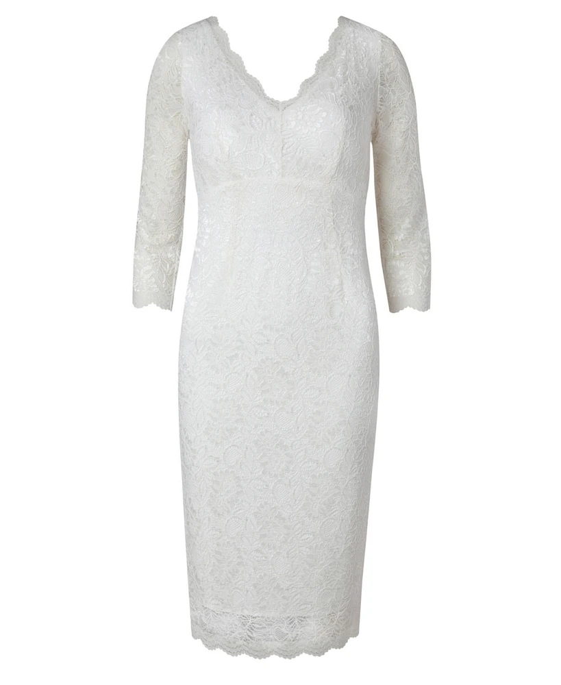 Alie Street London Women's Anya Lace Dress (Ivory)