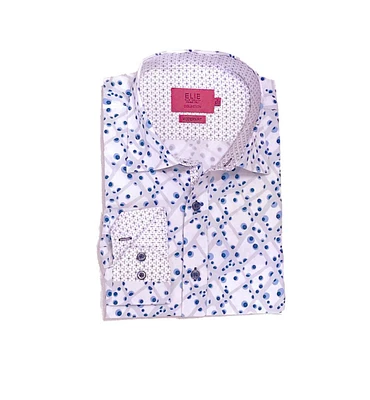 Elie Balleh Little Boys White Slim Fit Dress Button-Down Shirt