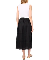 1.state Women's Embroidered Midi Skirt
