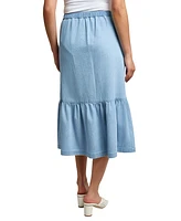 Jones New York Women's Tiered Button Up Skirt