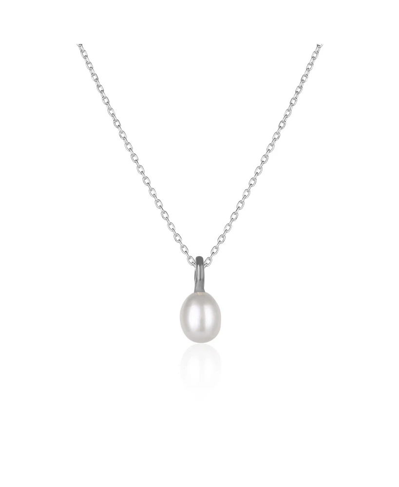 Spero London Treasures Baroque Seed Pearl Pendant Sterling Silver Necklace