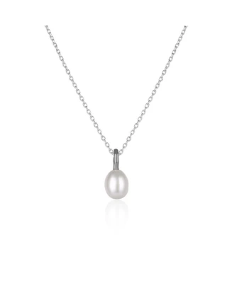 Spero London Treasures Baroque Seed Pearl Pendant Sterling Silver Necklace