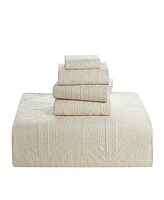 Nestl Grid Embossed 5-Pc. Quilt Set, King/California King