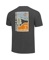 Image One Men's Graphite Tennessee Volunteers Comfort Colors Minimal Vista Distressed Graphics T-Shirt