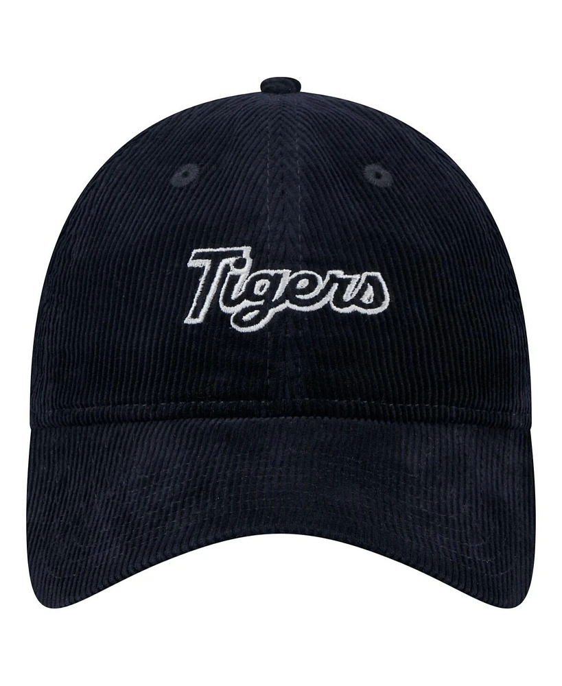 New Era Women's Navy Detroit Tigers Corduroy 9TWENTY Adjustable Hat