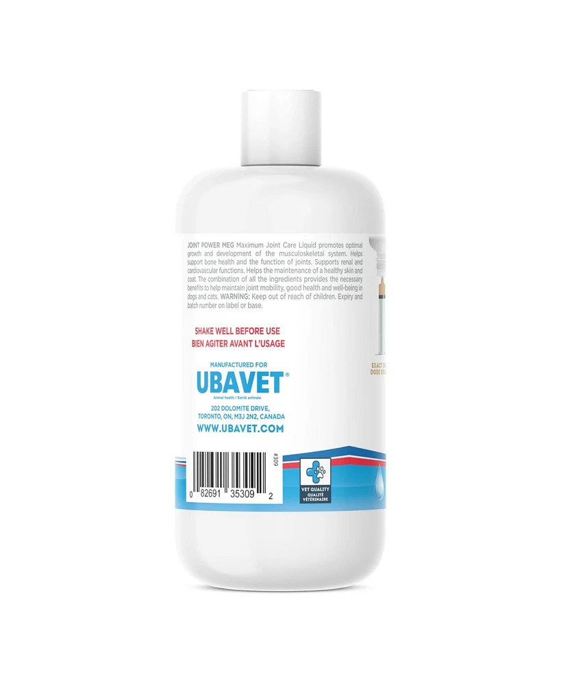 Ubavet Joint Power Meg Maximum Joint Care Liquid for Cats and Dogs – (8.45fl oz / 250ml)