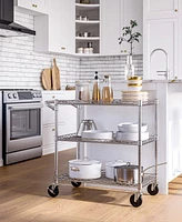 Seville Classics 3-Tier Nsf-Certified Utility Cart