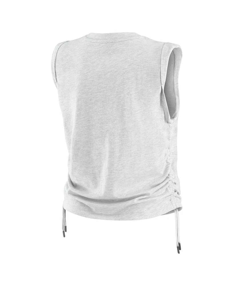 Wear by Erin Andrews Women's Heather Gray Philadelphia Phillies Cinched Tank Top