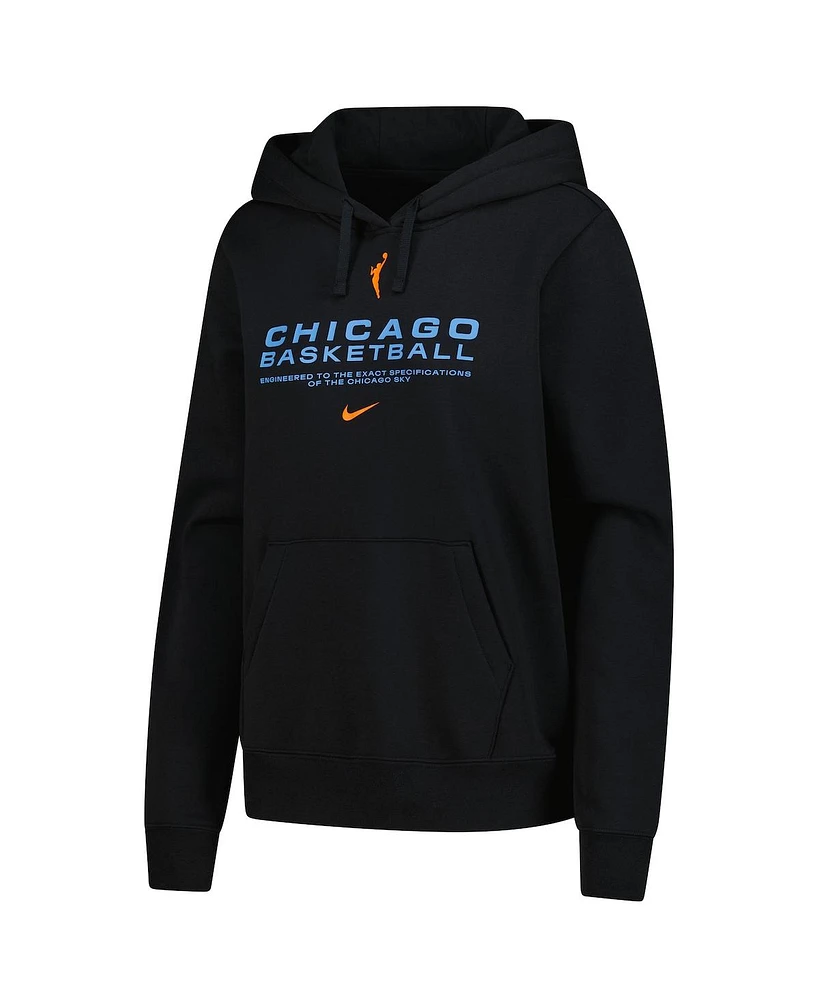 Nike Women's Black Chicago Sky Club City Pullover Hoodie