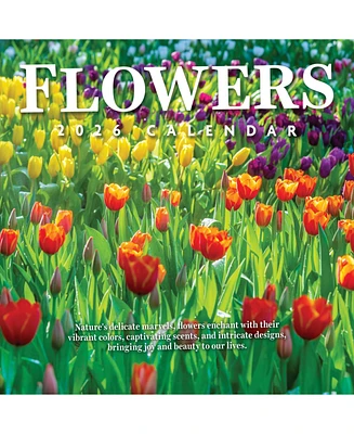 2026 Flowers Wall Calendar