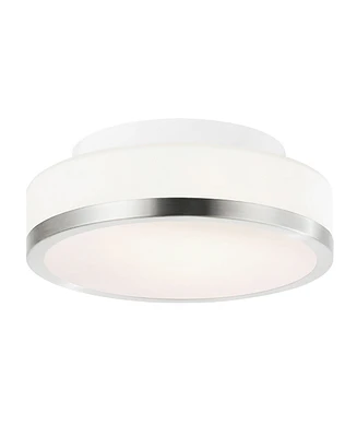 Cwi Lighting 3" Metal Frosted 1 Light Drum Shade Flush Mount