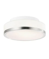 Cwi Lighting 3" Metal Frosted 1 Light Drum Shade Flush Mount