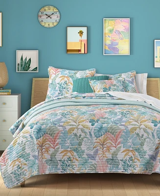 J by J Queen Bold Bahama 3-Pc. Quilt Set, Full/Queen